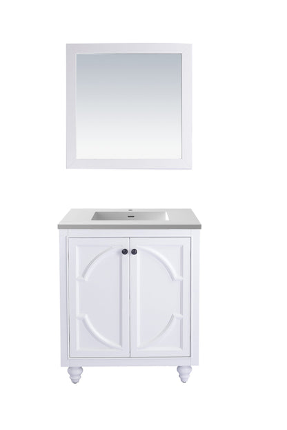 Odyssey 30" White Bathroom Vanity with Countertop
