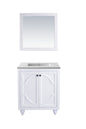 Odyssey 30" White Bathroom Vanity with Countertop