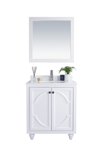 Odyssey 30" White Bathroom Vanity with Countertop
