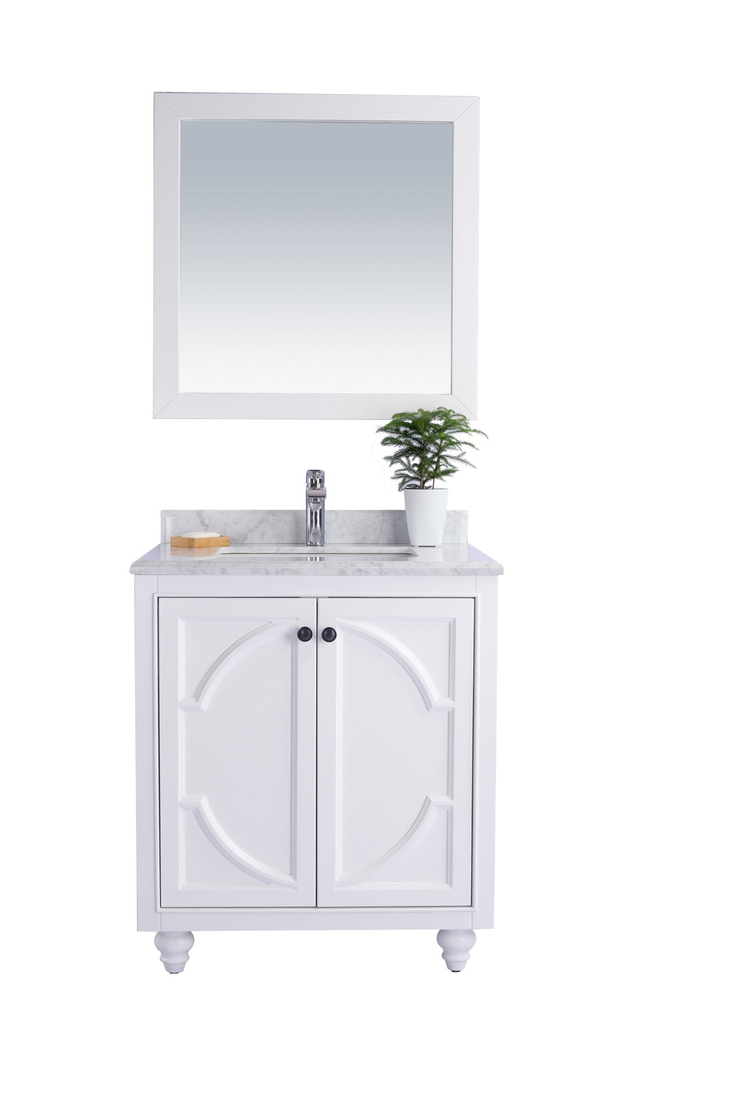 Odyssey 30" White Bathroom Vanity with Countertop