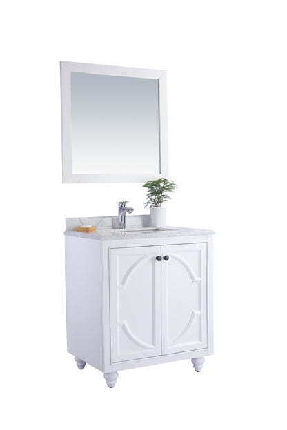 Odyssey 30" White Bathroom Vanity with Countertop