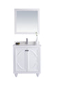 Odyssey 30" White Bathroom Vanity with Countertop