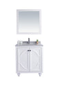 Odyssey 30" White Bathroom Vanity with Countertop