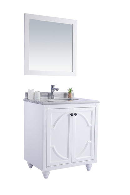 Odyssey 30" White Bathroom Vanity with Countertop