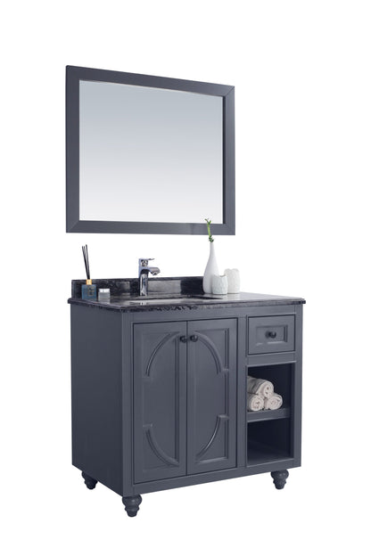 Odyssey 36" Maple Grey Bathroom Vanity with Countertop