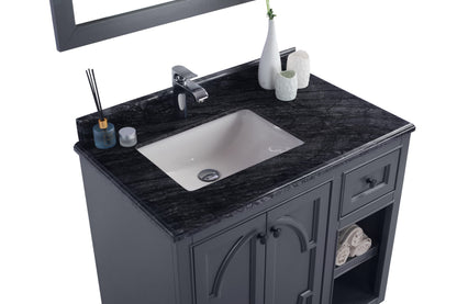 Odyssey 36" Maple Grey Bathroom Vanity with Countertop