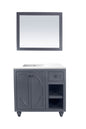 Odyssey 36" Maple Grey Bathroom Vanity with Countertop