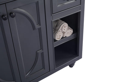 Odyssey 36" Maple Grey Bathroom Vanity with Countertop