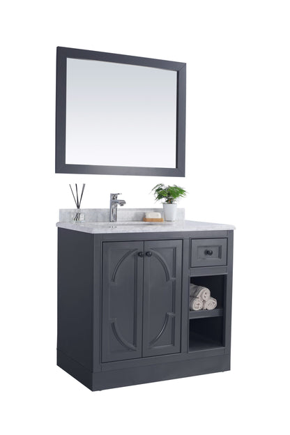Odyssey 36" Maple Grey Bathroom Vanity with Countertop