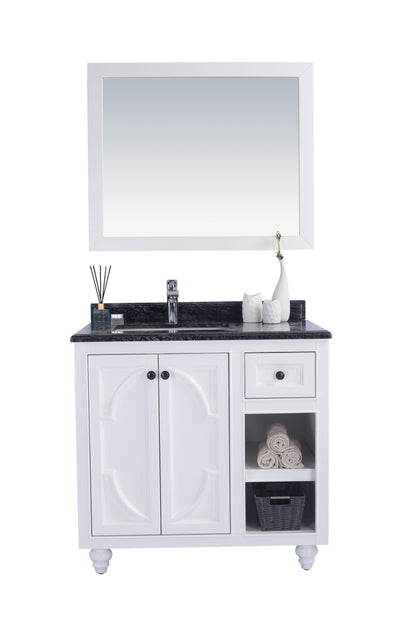 Odyssey 36" White Bathroom Vanity with Countertop