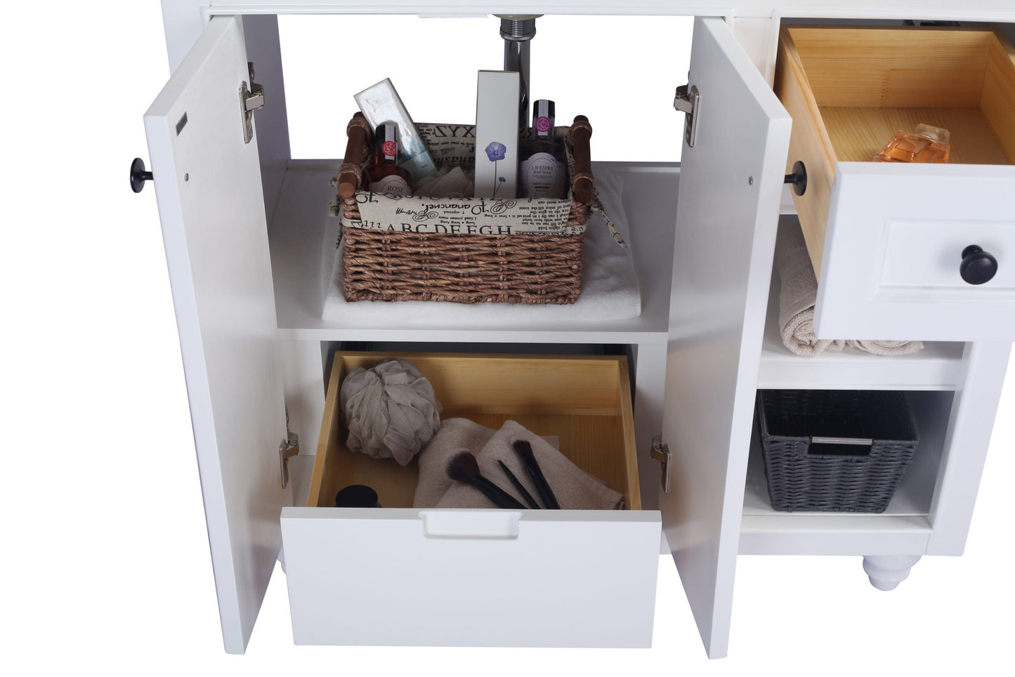 Odyssey 36" White Bathroom Vanity with Countertop