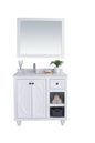 Odyssey 36" White Bathroom Vanity with Countertop