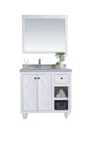 Odyssey 36" White Bathroom Vanity with Countertop
