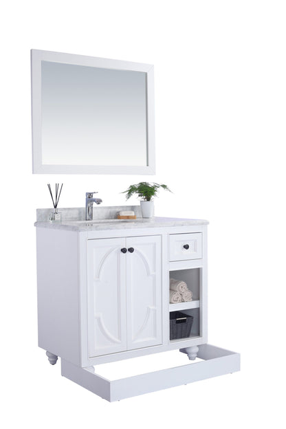 Odyssey 36" White Bathroom Vanity with Countertop