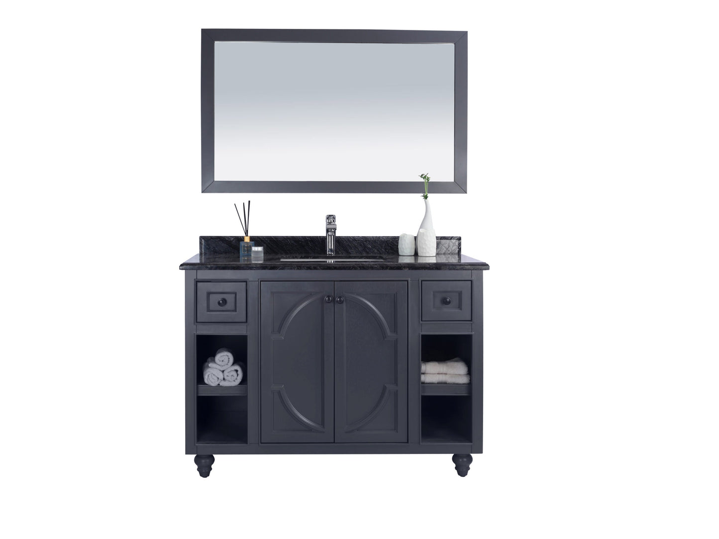 Odyssey 48" Maple Grey Bathroom Vanity with Countertop