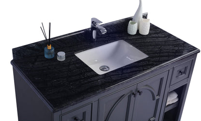 Odyssey 48" Maple Grey Bathroom Vanity with Countertop