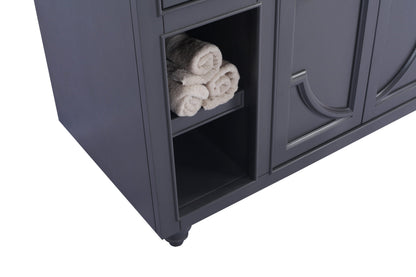 Odyssey 48" Maple Grey Bathroom Vanity with Countertop
