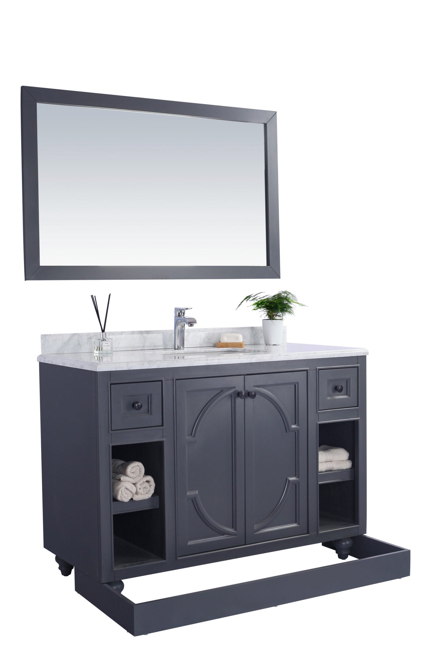 Odyssey 48" Maple Grey Bathroom Vanity with Countertop