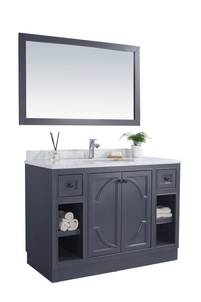 Odyssey 48" Maple Grey Bathroom Vanity with Countertop