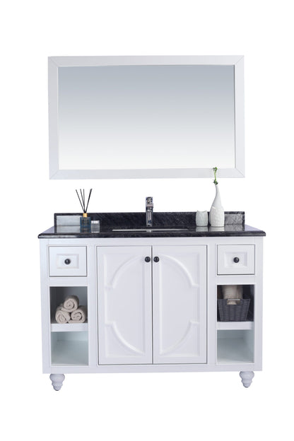 Odyssey 48" White Bathroom Vanity with Countertop