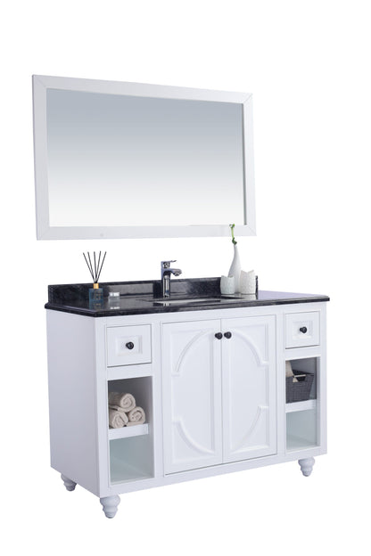 Odyssey 48" White Bathroom Vanity with Countertop