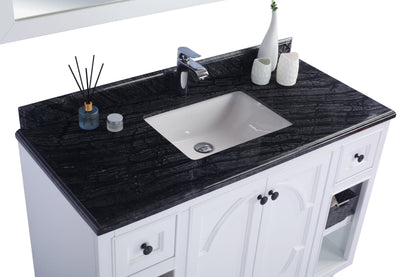 Odyssey 48" White Bathroom Vanity with Countertop