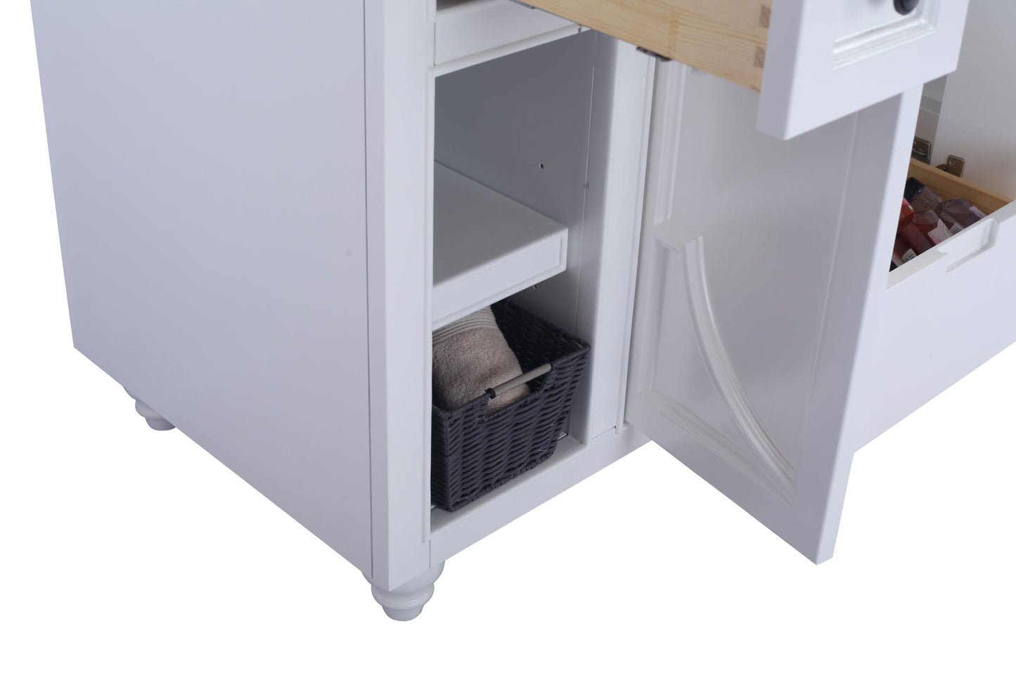 Odyssey 48" White Bathroom Vanity with Countertop