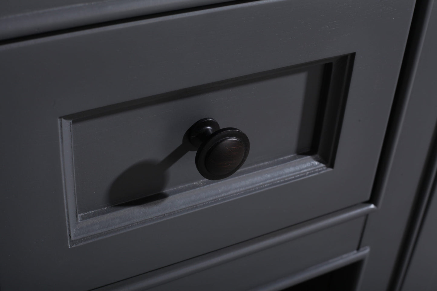 Odyssey 60" Maple Grey Double Sink Bathroom Vanity with Countertop
