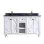 Odyssey 60" White Double Sink Bathroom Vanity with Countertop