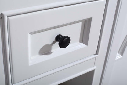 Odyssey 60" White Double Sink Bathroom Vanity with Countertop