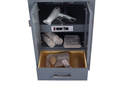 Wilson 24" Grey Bathroom Vanity with Countertop