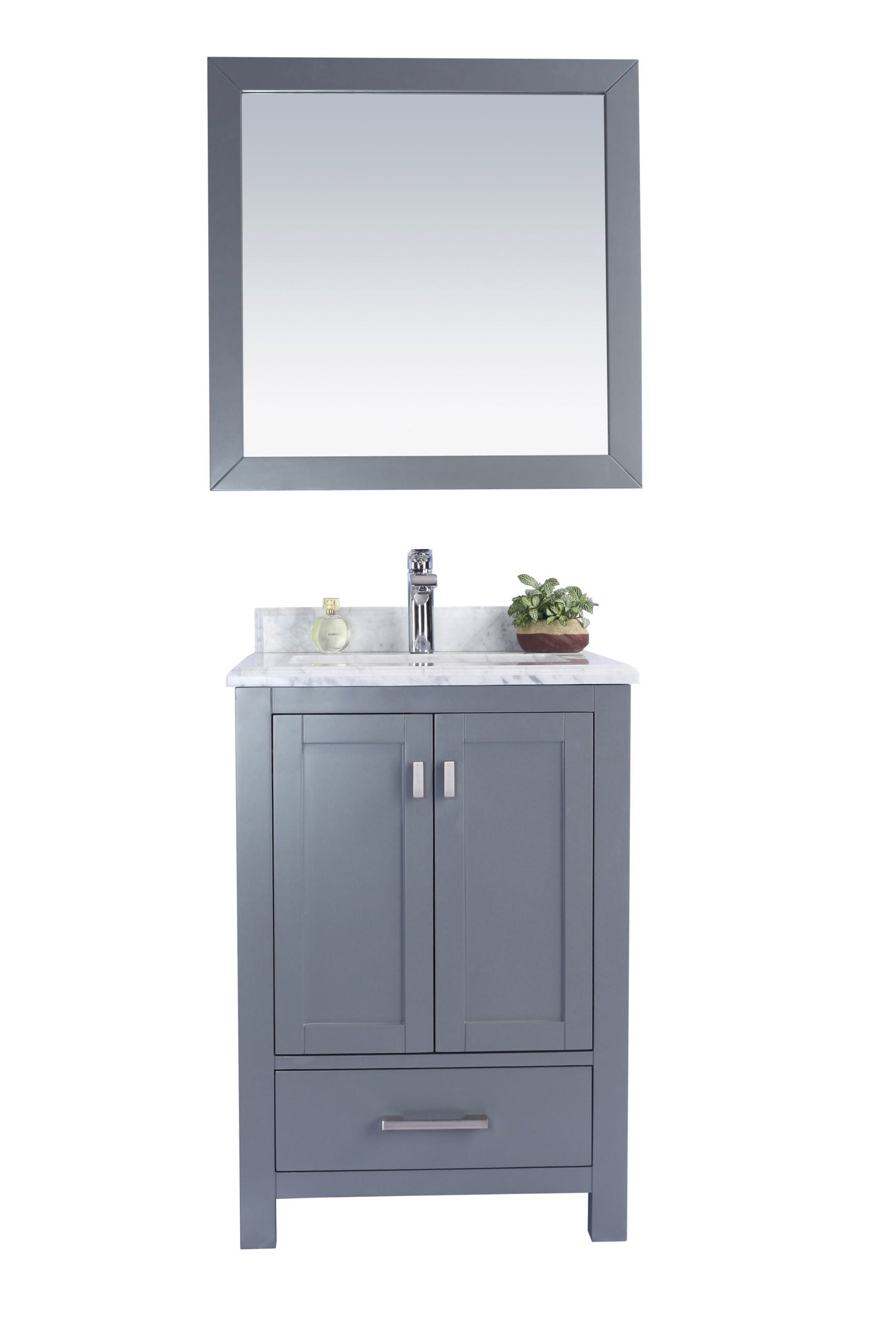 Wilson 24" Grey Bathroom Vanity with Countertop