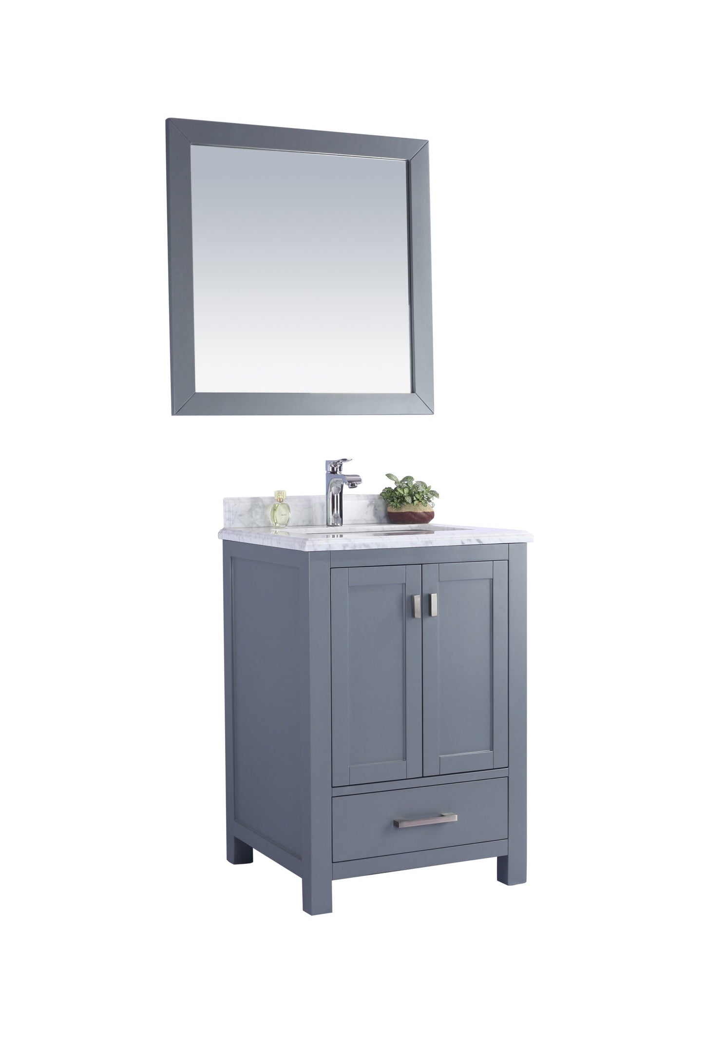 Wilson 24" Grey Bathroom Vanity with Countertop