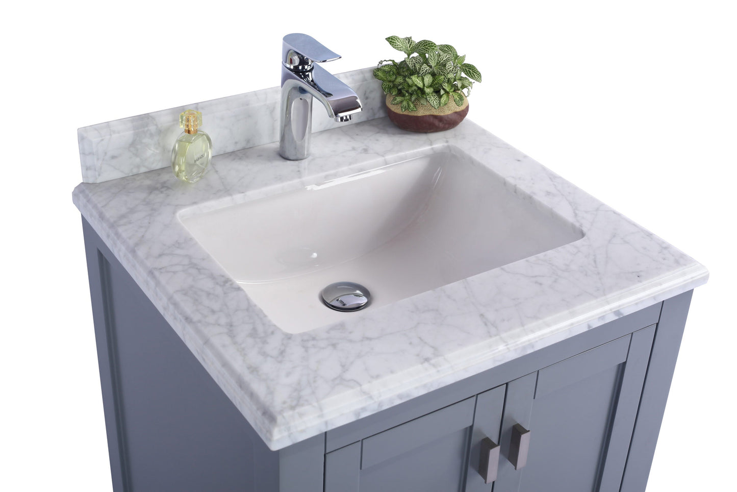 Wilson 24" Grey Bathroom Vanity with Countertop