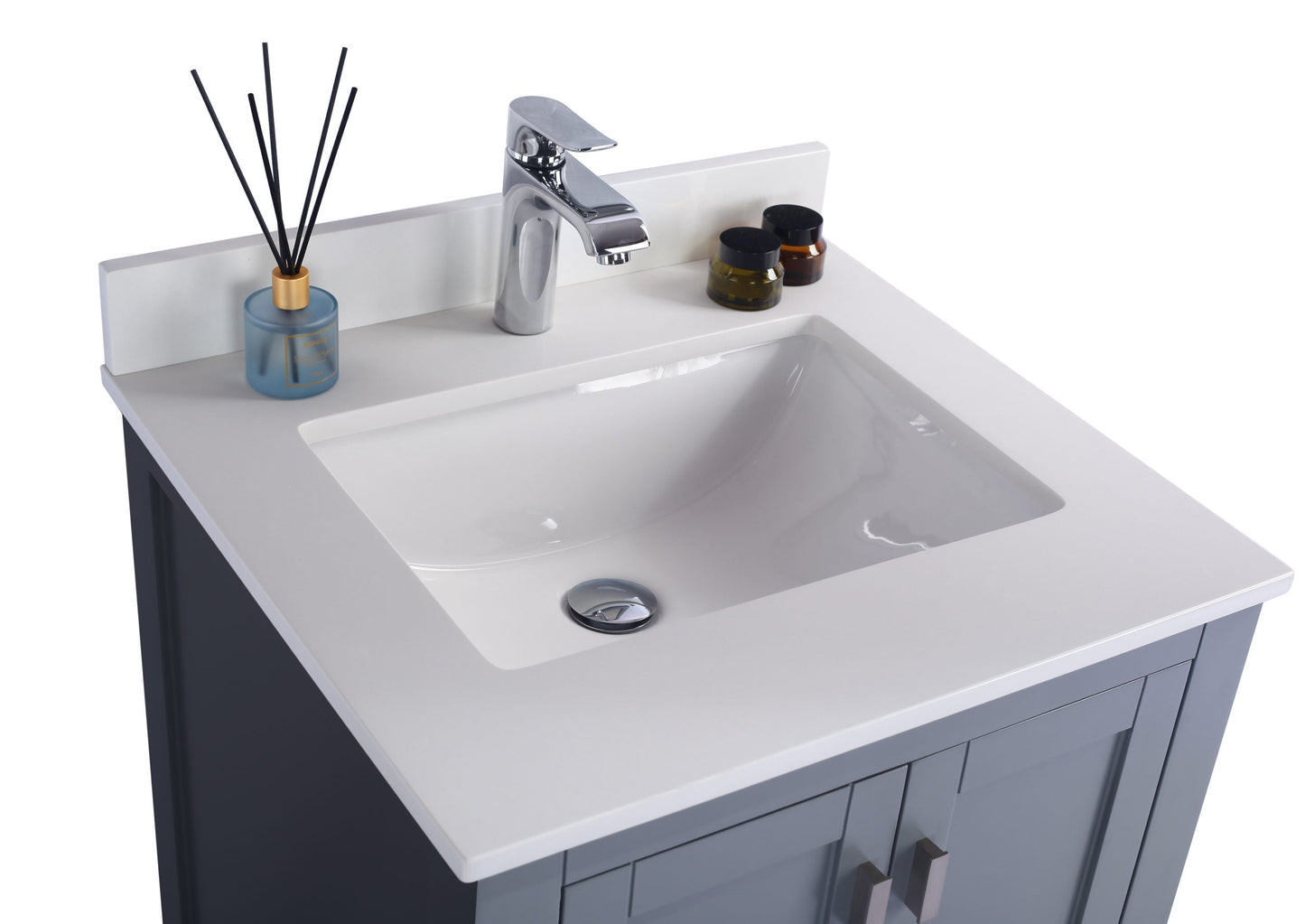Wilson 24" Grey Bathroom Vanity with Countertop