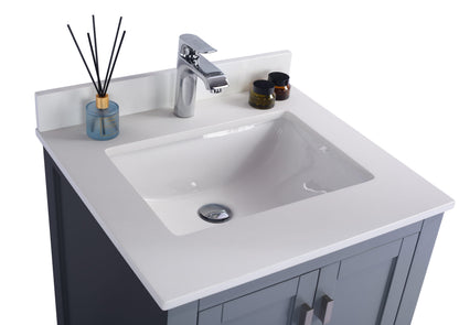 Wilson 24" Grey Bathroom Vanity with Countertop