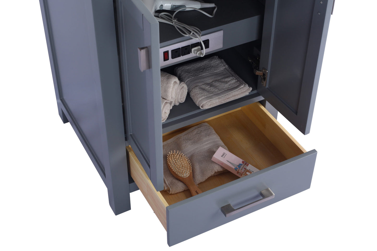 Wilson 24" Grey Bathroom Vanity with Countertop