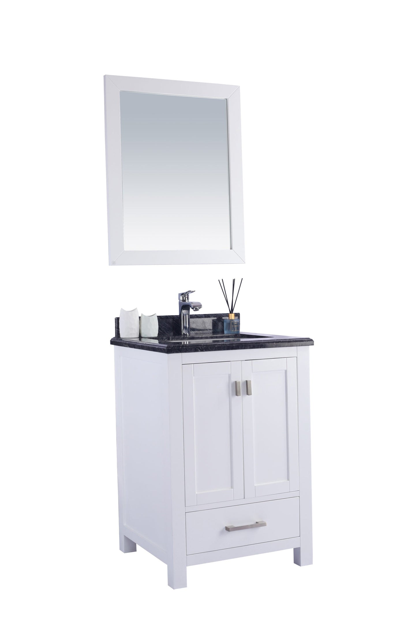 Wilson 24" White Bathroom Vanity with Countertop