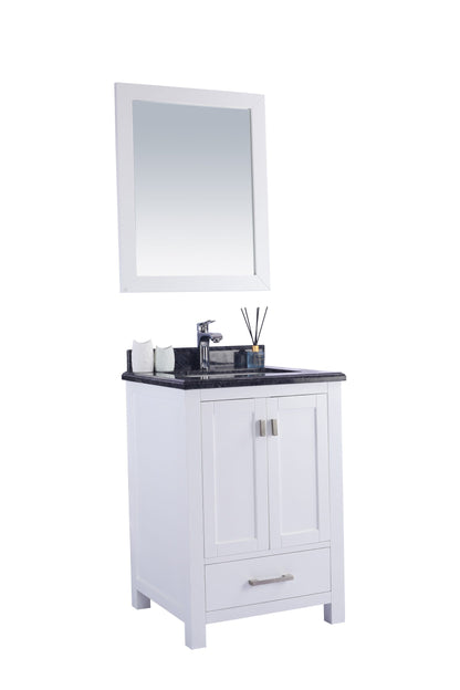 Wilson 24" White Bathroom Vanity with Countertop
