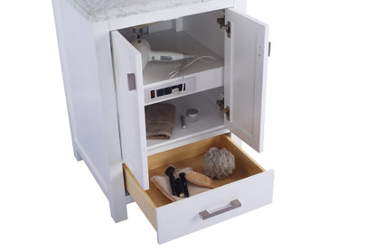 Wilson 24" White Bathroom Vanity with Countertop