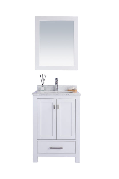 Wilson 24" White Bathroom Vanity with Countertop