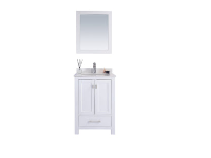 Wilson 24" White Bathroom Vanity with Countertop