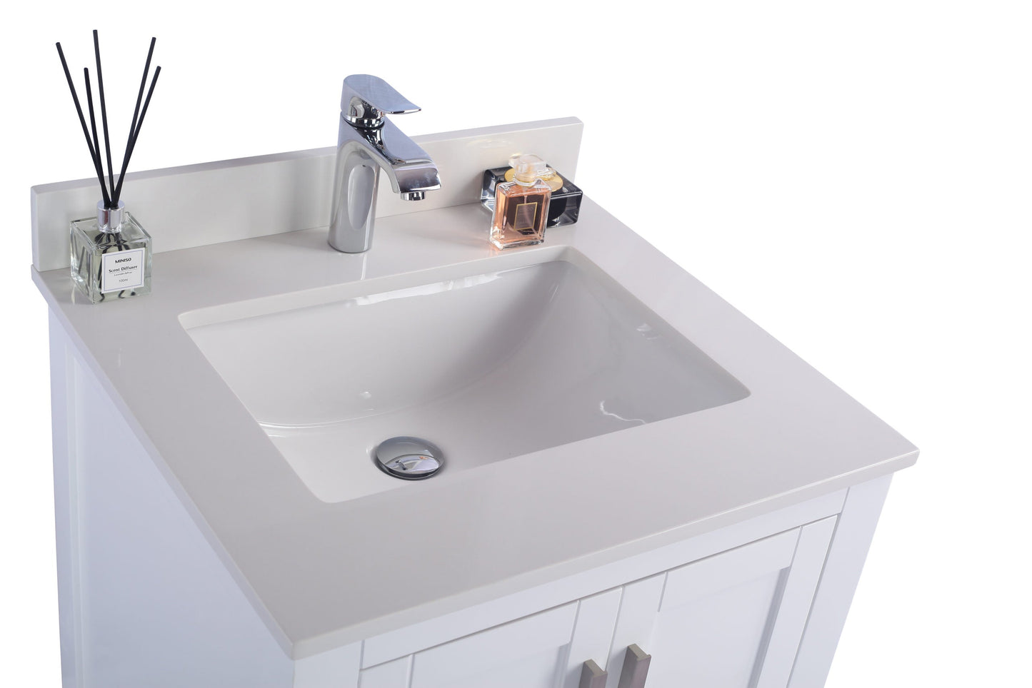 Wilson 24" White Bathroom Vanity with Countertop