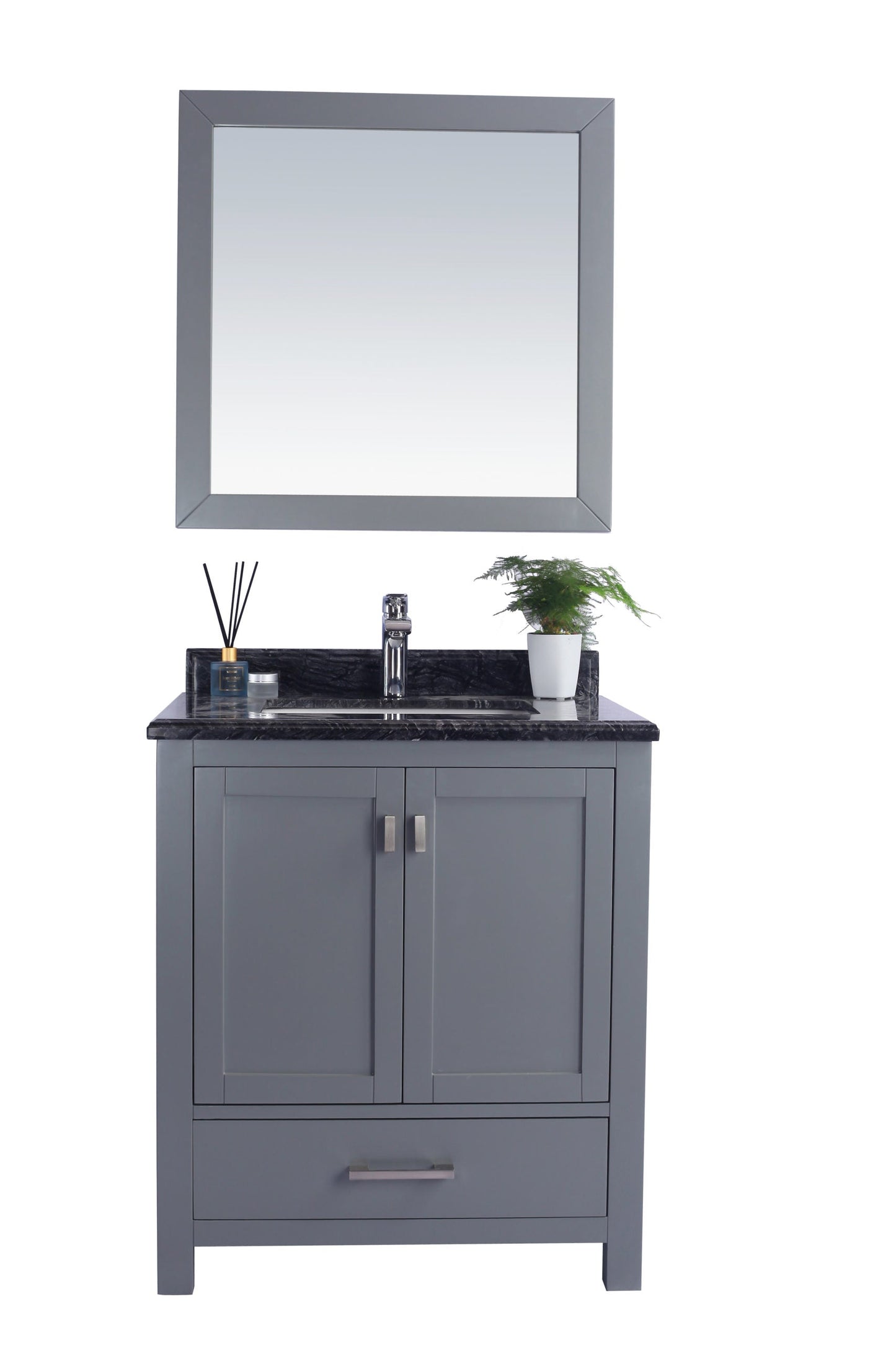 Wilson 30" Grey Bathroom Vanity with Countertop