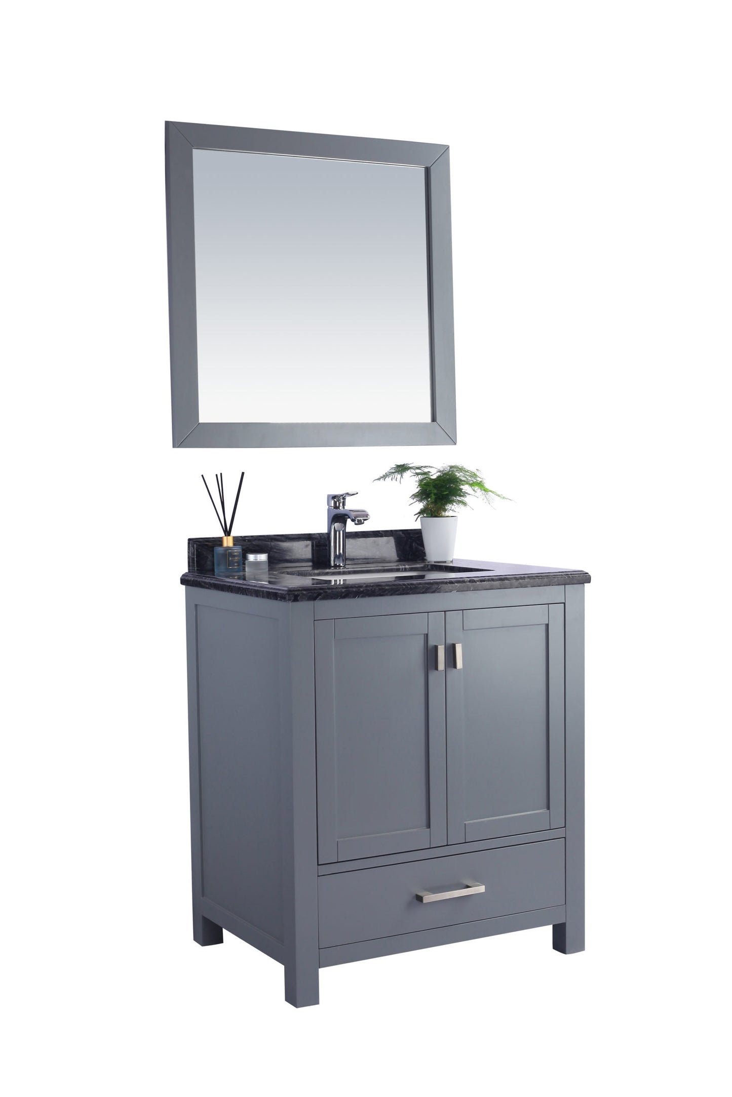 Wilson 30" Grey Bathroom Vanity with Countertop