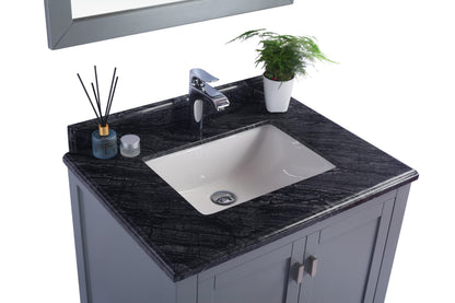 Wilson 30" Grey Bathroom Vanity with Countertop