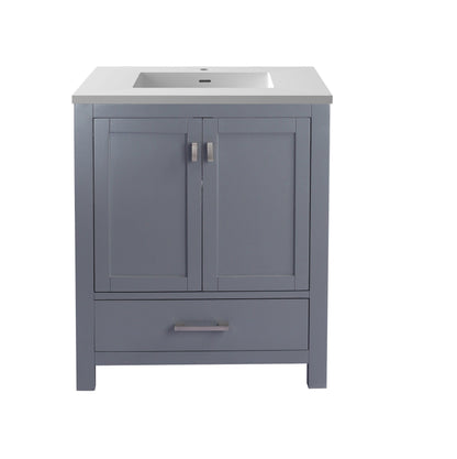 Wilson 30" Grey Bathroom Vanity with Countertop