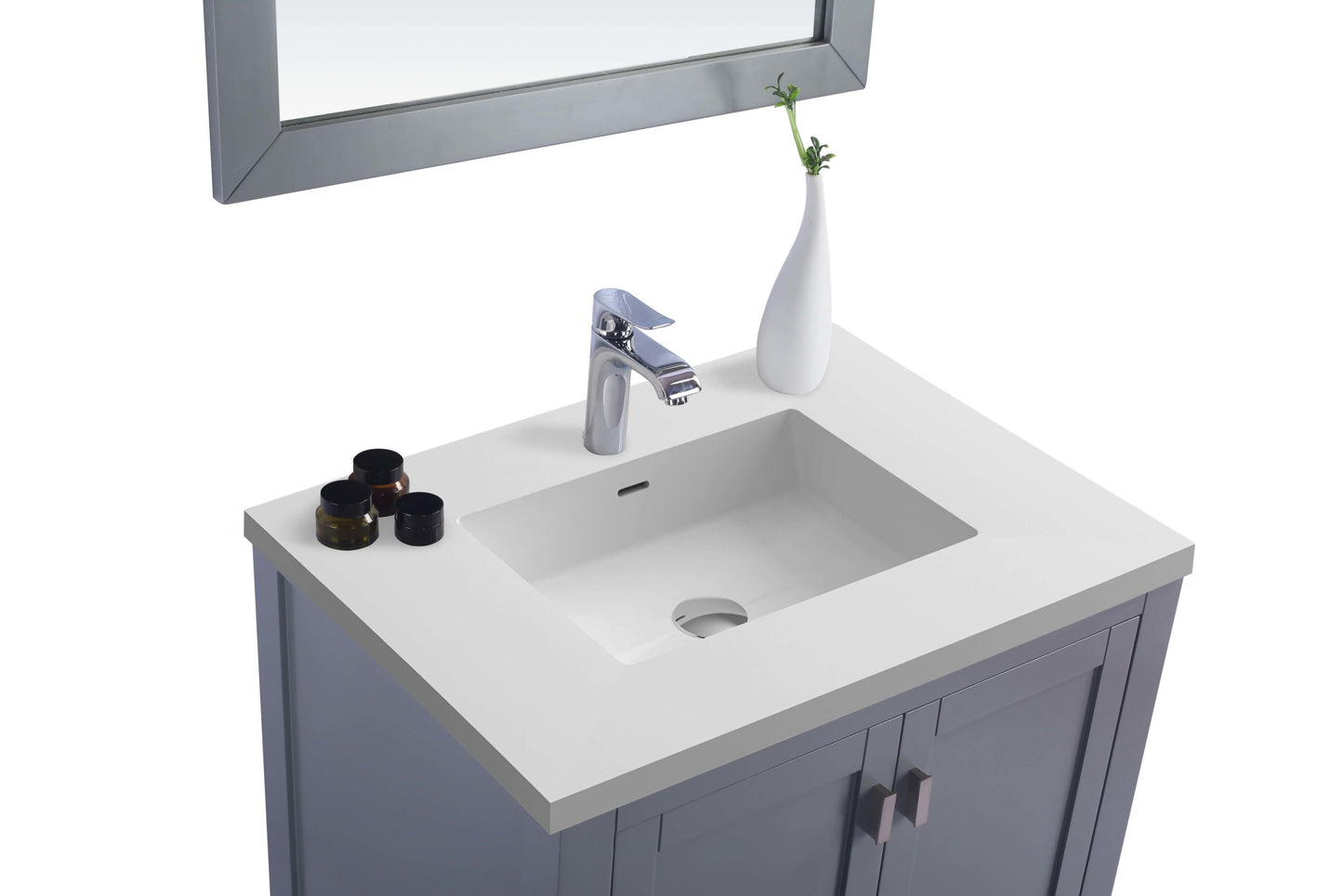 Wilson 30" Grey Bathroom Vanity with Countertop