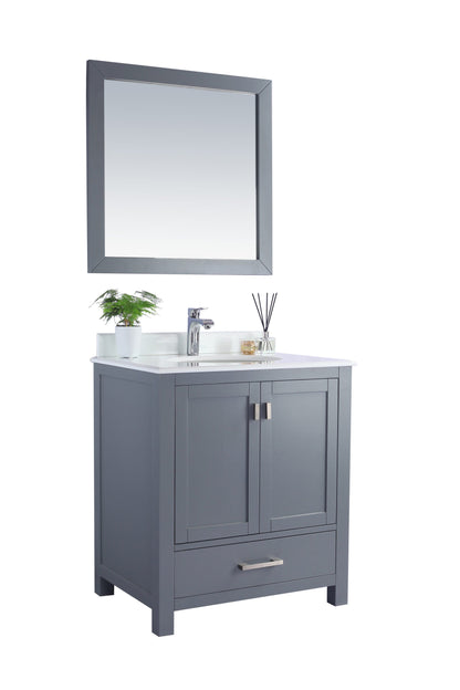 Wilson 30" Grey Bathroom Vanity with Countertop