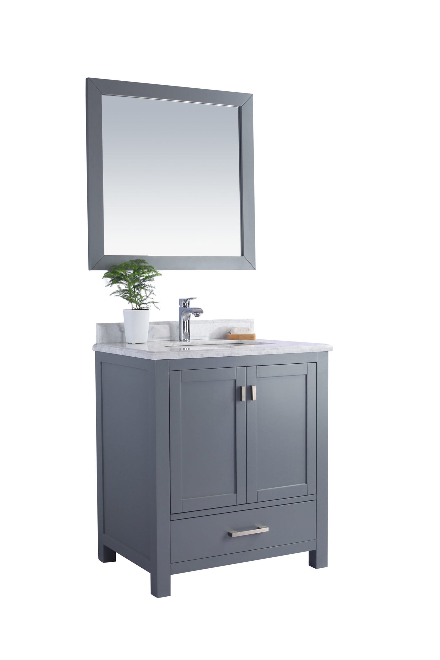 Wilson 30" Grey Bathroom Vanity with Countertop